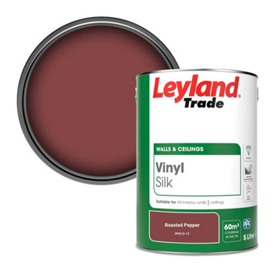 Leyland Trade Vinyl Silk Walls & Ceilings Emulsion Paint Roasted Pepper (Ppg13-13)5L from B&Q