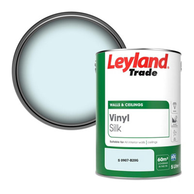 Leyland Trade Vinyl Silk Walls & Ceilings Emulsion Paint (S 0907-B20G)5L from B&Q
