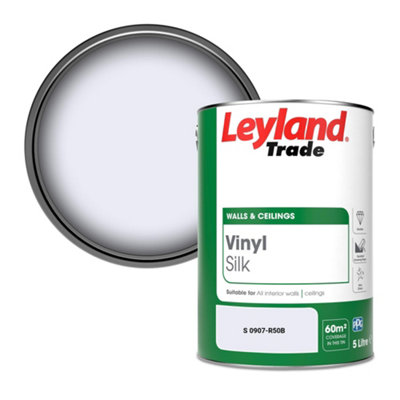 Leyland Trade Vinyl Silk Walls & Ceilings Emulsion Paint (S 0907-R50B)5L from B&Q