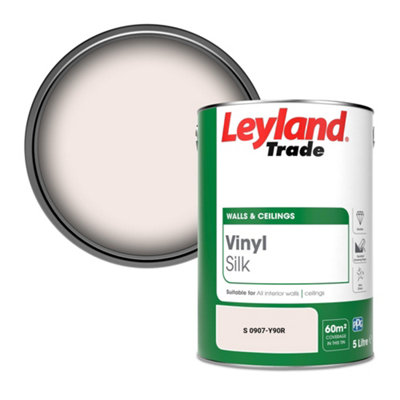 Leyland Trade Vinyl Silk Walls & Ceilings Emulsion Paint (S 0907-Y90R)5L from B&Q