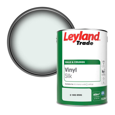 Leyland Trade Vinyl Silk Walls & Ceilings Emulsion Paint (S 1002-B50G)5L from B&Q