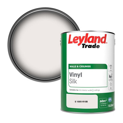 Leyland Trade Vinyl Silk Walls & Ceilings Emulsion Paint (S 1005-R10B)5L from B&Q