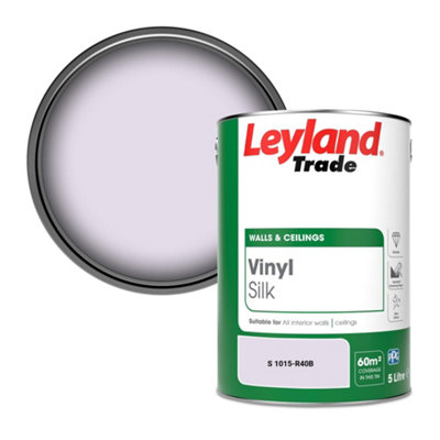 Leyland Trade Vinyl Silk Walls & Ceilings Emulsion Paint (S 1015-R40B)5L from B&Q