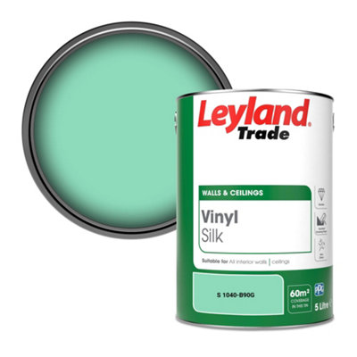 Leyland Trade Vinyl Silk Walls & Ceilings Emulsion Paint (S 1040-B90G)5L from B&Q