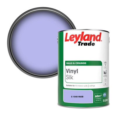 Leyland Trade Vinyl Silk Walls & Ceilings Emulsion Paint (S 1040-R60B)5L from B&Q