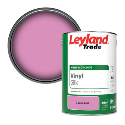 Leyland Trade Vinyl Silk Walls & Ceilings Emulsion Paint (S 1050-R30B)5L from B&Q