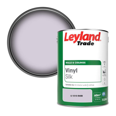 Leyland Trade Vinyl Silk Walls & Ceilings Emulsion Paint (S 1515-R40B)5L from B&Q