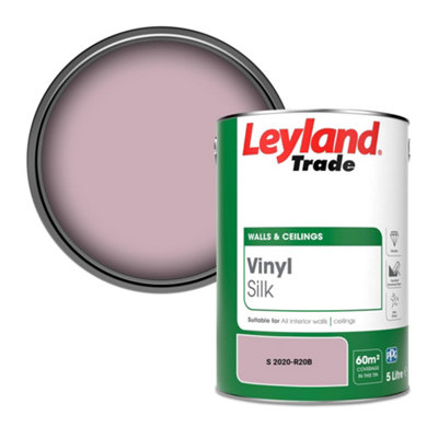 Leyland Trade Vinyl Silk Walls & Ceilings Emulsion Paint (S 2020-R20B)5L from B&Q