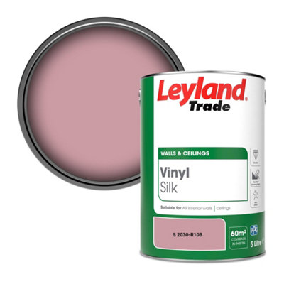 Leyland Trade Vinyl Silk Walls & Ceilings Emulsion Paint (S 2030-R10B)5L from B&Q