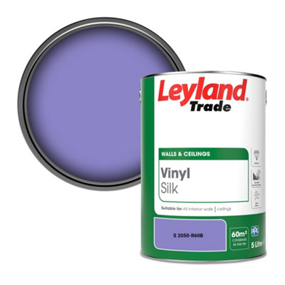 Leyland Trade Vinyl Silk Walls & Ceilings Emulsion Paint (S 2050-R60B)5L from B&Q