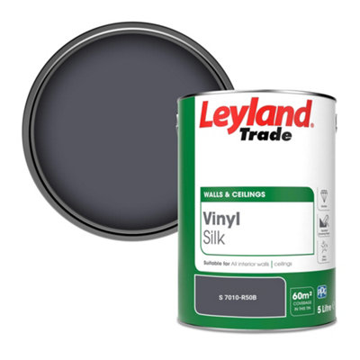 Leyland Trade Vinyl Silk Walls & Ceilings Emulsion Paint (S 7010-R50B)5L from B&Q