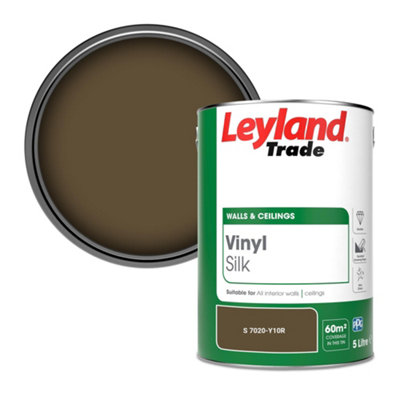 Leyland Trade Vinyl Silk Walls & Ceilings Emulsion Paint (S 7020-Y10R)5L from B&Q