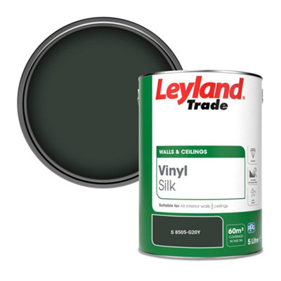 Leyland Trade Vinyl Silk Walls & Ceilings Emulsion Paint (S 8505-G20Y)5L from B&Q