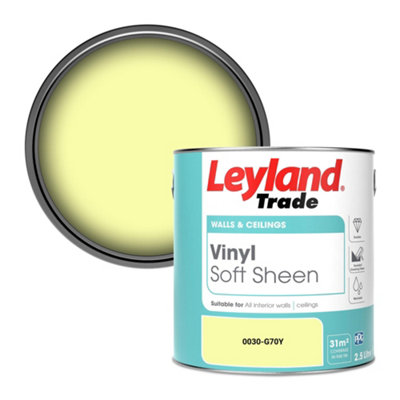 Leyland Trade Vinyl Soft Sheen Walls & Ceilings Emulsion Paint (0030-G70Y)2.5L from B&Q