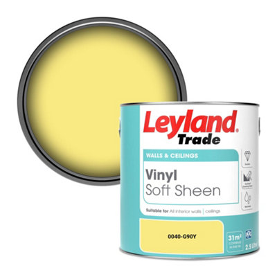 Leyland Trade Vinyl Soft Sheen Walls & Ceilings Emulsion Paint (0040-G90Y)2.5L from B&Q
