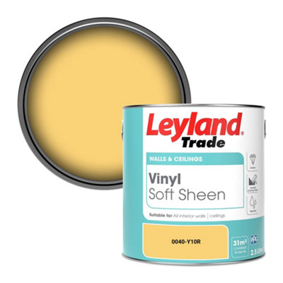Leyland Trade Vinyl Soft Sheen Walls & Ceilings Emulsion Paint (0040-Y10R)2.5L from B&Q