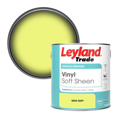Leyland Trade Vinyl Soft Sheen Walls & Ceilings Emulsion Paint (0050-G60Y)2.5L from B&Q