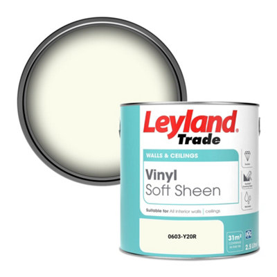 Leyland Trade Vinyl Soft Sheen Walls & Ceilings Emulsion Paint (0603-Y20R)2.5L from B&Q
