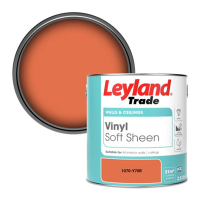 Leyland Trade Vinyl Soft Sheen Walls & Ceilings Emulsion Paint (1070-Y70R)2.5L from B&Q