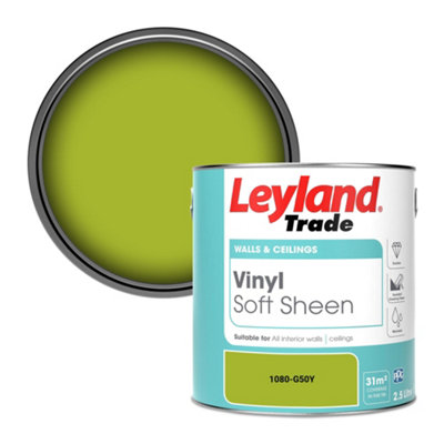 Leyland Trade Vinyl Soft Sheen Walls & Ceilings Emulsion Paint (1080-G50Y)2.5L from B&Q