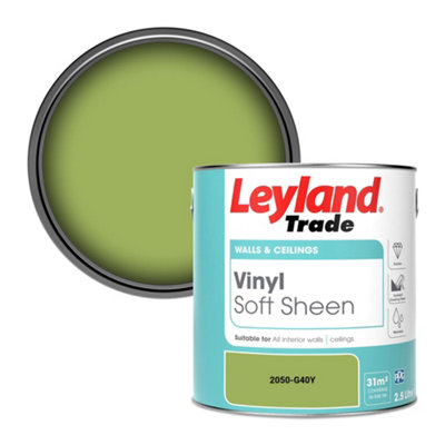Leyland Trade Vinyl Soft Sheen Walls & Ceilings Emulsion Paint (2050-G40Y)2.5L from B&Q
