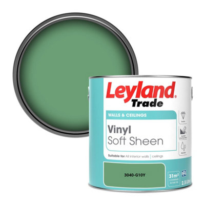 Leyland Trade Vinyl Soft Sheen Walls & Ceilings Emulsion Paint (3040-G10Y)2.5L from B&Q
