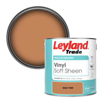 Leyland Trade Vinyl Soft Sheen Walls & Ceilings Emulsion Paint (3040-Y50R)2.5L from B&Q