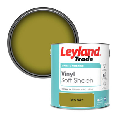 Leyland Trade Vinyl Soft Sheen Walls & Ceilings Emulsion Paint (3070-G70Y)2.5L from B&Q