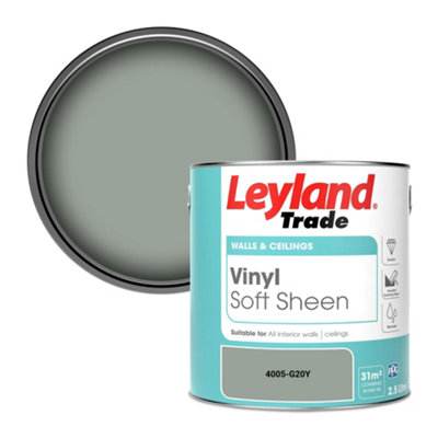 Leyland Trade Vinyl Soft Sheen Walls & Ceilings Emulsion Paint (4005-G20Y)2.5L from B&Q