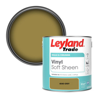 Leyland Trade Vinyl Soft Sheen Walls & Ceilings Emulsion Paint (4040-G90Y)2.5L from B&Q