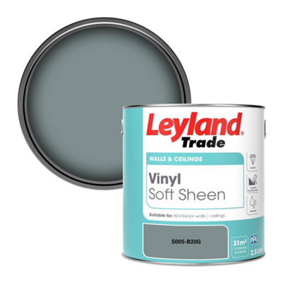 Leyland Trade Vinyl Soft Sheen Walls & Ceilings Emulsion Paint (5005-B20G)2.5L from B&Q