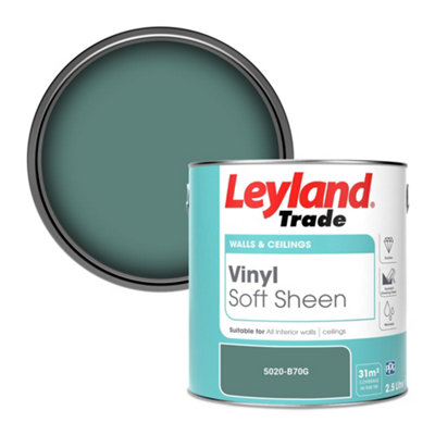 Leyland Trade Vinyl Soft Sheen Walls & Ceilings Emulsion Paint (5020-B70G)2.5L from B&Q