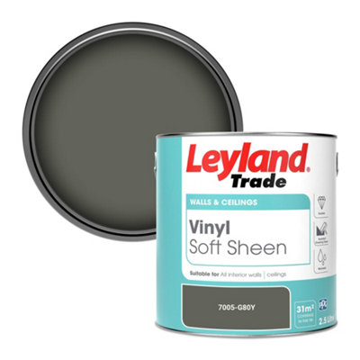 Leyland Trade Vinyl Soft Sheen Walls & Ceilings Emulsion Paint (7005-G80Y)2.5L from B&Q