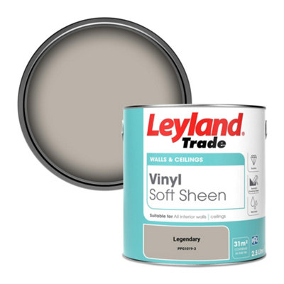 Leyland Trade Vinyl Soft Sheen Walls & Ceilings Emulsion Paint Legendary (Ppg1019-3)2.5L from B&Q