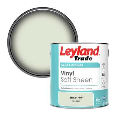Leyland Trade Vinyl Soft Sheen Walls & Ceilings Emulsion Paint Hint Of Pine (Ppg1028-1)2.5L from B&Q