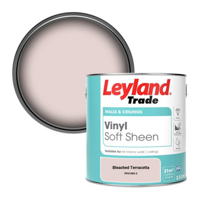 Leyland Trade Vinyl Soft Sheen Walls & Ceilings Emulsion Paint Bleached Terracotta (Ppg1065-2)2.5L from B&Q