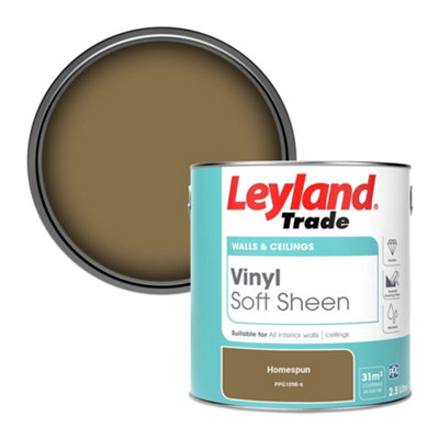 B&Q -  Vinyl Soft Sheen Walls & Ceilings Emulsion Paint Homespun (Ppg1098-6)2.5L