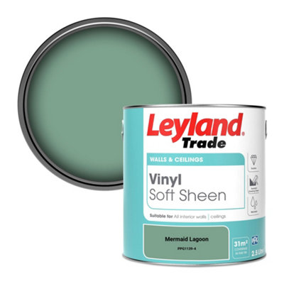 Leyland Trade Vinyl Soft Sheen Walls & Ceilings Emulsion Paint Mermaid Lagoon (Ppg1139-4)2.5L from B&Q