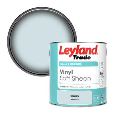Leyland Trade Vinyl Soft Sheen Walls & Ceilings Emulsion Paint Glassine (Ppg1157-1)2.5L from B&Q