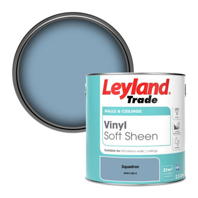 Leyland Trade Vinyl Soft Sheen Walls & Ceilings Emulsion Paint Squadron (Ppg1160-4)2.5L from B&Q