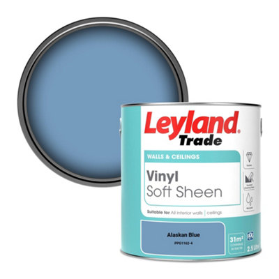 Leyland Trade Vinyl Soft Sheen Walls & Ceilings Emulsion Paint Alaskan Blue (Ppg1162-4)2.5L from B&Q