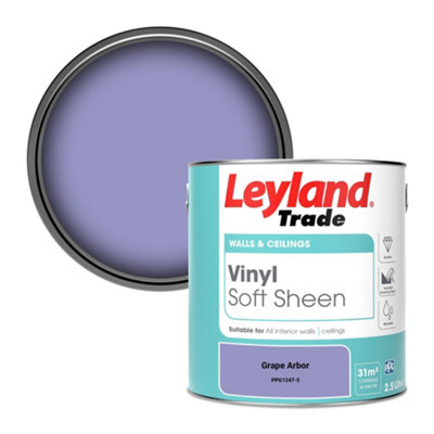 Leyland Trade Vinyl Soft Sheen Walls & Ceilings Emulsion Paint Grape Arbor (Ppg1247-5)2.5L from B&Q