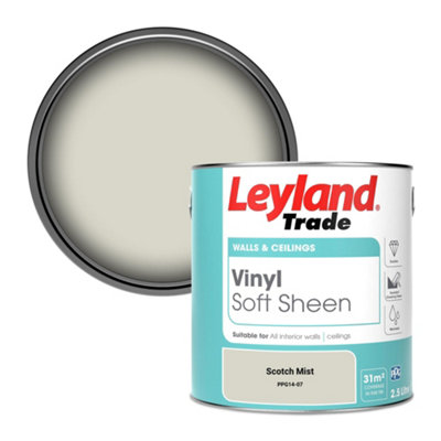 Leyland Trade Vinyl Soft Sheen Walls & Ceilings Emulsion Paint Scotch Mist (Ppg14-07)2.5L from B&Q