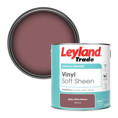 Leyland Trade Vinyl Soft Sheen Walls & Ceilings Emulsion Paint Make Mine Mauve (Ppg18-22)2.5L from B&Q