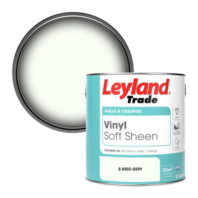 Leyland Trade Vinyl Soft Sheen Walls & Ceilings Emulsion Paint (S 0502-G50Y)2.5L from B&Q