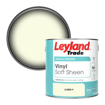 Leyland Trade Vinyl Soft Sheen Walls & Ceilings Emulsion Paint (S 0505-Y)2.5L from B&Q