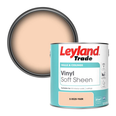 Leyland Trade Vinyl Soft Sheen Walls & Ceilings Emulsion Paint (S 0520-Y60R)2.5L from B&Q