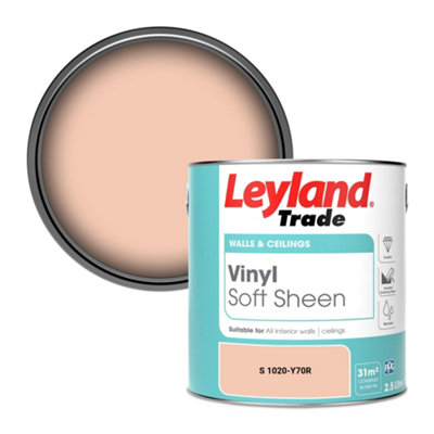 Leyland Trade Vinyl Soft Sheen Walls & Ceilings Emulsion Paint (S 1020-Y70R)2.5L from B&Q