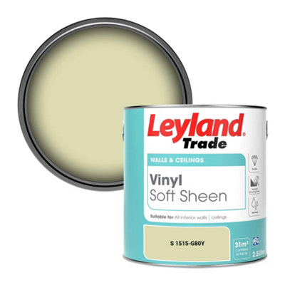 Leyland Trade Vinyl Soft Sheen Walls & Ceilings Emulsion Paint (S 1515-G80Y)2.5L from B&Q