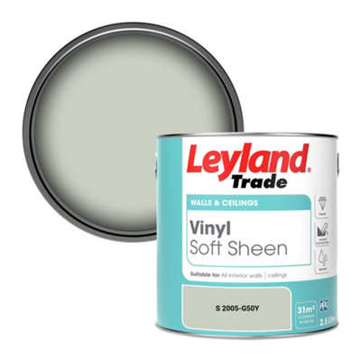 Leyland Trade Vinyl Soft Sheen Walls & Ceilings Emulsion Paint (S 2005-G50Y)2.5L from B&Q